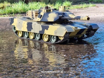 Remote Control Abrams Tank RC BB Firing M1A2 Turret Sound Lights Gift 14+ UK - Image 1 of 4