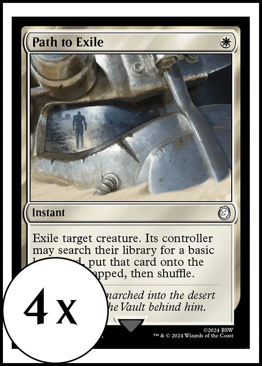 MTG - 4 x Path to Exile - Playset 4x x4 - Universes Beyond: Fallout - Image 1 of 2
