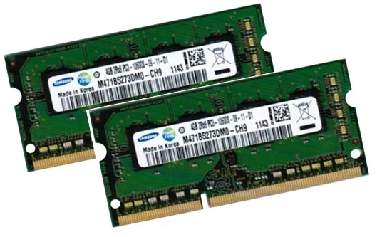 2x 4GB 8GB DDR3 RAM 1333Mhz FUJITSU SIEMENS Lifebook AH530/HD6 Samsung