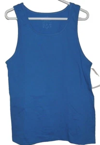 Herren Gr. Small 34-36 Blau Fruit of the Loom Tank Top 100% Baumwolle Neu - Bild 1 von 2