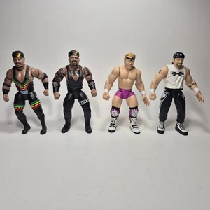 Lote de 2 Jakks WWF 2 TUFF Kama Mustafa D'Lo Brown Road Dog Billy Gunn - Imagen 1 de 9