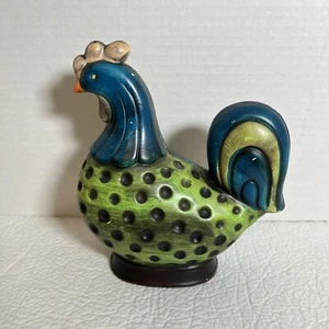 VTG Homco Painted Ceramic Rooster Figurine Rustic Farmhouse Decor 1330 - Picture 1 of 3