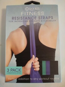Lomi Fitness Resistance Straps, 3 Pack - Picture 1 of 2