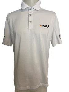Ashworth Men's Golf Shirt White NBC Golf Medium - Picture 1 of 6