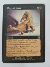 Dirge of Dread Magic the Gathering MTG Onslaught Black Common