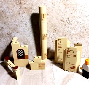 LEGO Sand Pillar Egyptian Parts Castle Walls Stickers Window Lattice Arch 7 part - Picture 1 of 1