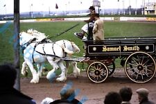 Samuel Smith Brewery Horse Drawn Dray At country Show 1980's  35mm slide 