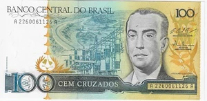 Brazil P-211c (1987) 100 Cruzeiros-Crisp Uncirculated - Picture 1 of 2