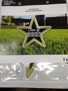 Class of 2021 Graduation Yard Sign 3 peices - Picture 1 of 1