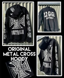 OLD SCHOOL BLACK HOODIE - Picture 1 of 5