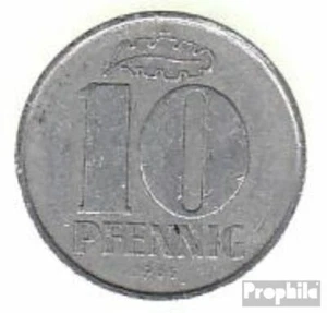 DDR Jägernr: 1510 1963 A extremely fine Aluminum 1963 10 Pfennig State Emblem - Picture 1 of 1