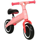 AIYAPLAY Baby Balance Bike, Children Bike w/ Adjustable Seat, Wide Wheels - Pink