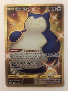 Shiny Snorlax 224/198 Chilling Reign Gold Secret Rare Pokemon Card NM Ultra - Picture 1 of 3