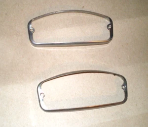 MG Midget, Sprite, Lucas Parking Light Chrome Trim Rings - Picture 1 of 3