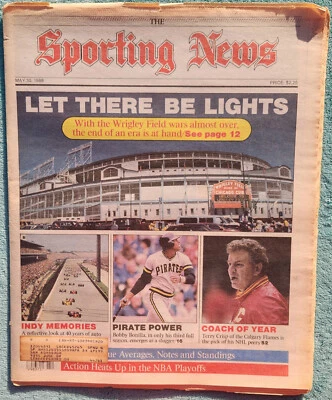 Wrigley Field Let There Be Lights 1988 Sporting News Full Issue 60 Pages - Image 1 of 4