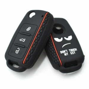 Car Remote Key Shell Cover Fob For VW Golf Caddy Touran Polo T5 Tiguan 3 Button - Picture 1 of 4