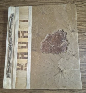 GROSSES HANDGEFERTIGTES FOTO-POSTKARTENALBUM VON KAUAI NATÜRLICHE BLÄTTER 15-1/4 "x 13" - Bild 1 von 9