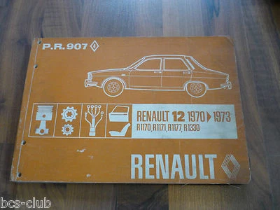 RENAULT 12 R12 1973 original ERSATZTEIL KATALOG ETK 4.Auflage WERKSTATT HANDBUCH - Bild 1 von 4