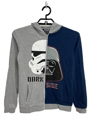 Star Wars Boy's "Dark Side" Storm Trooper And Darth Vader Zip Sweatshirt Size 14 - Image 1 of 4