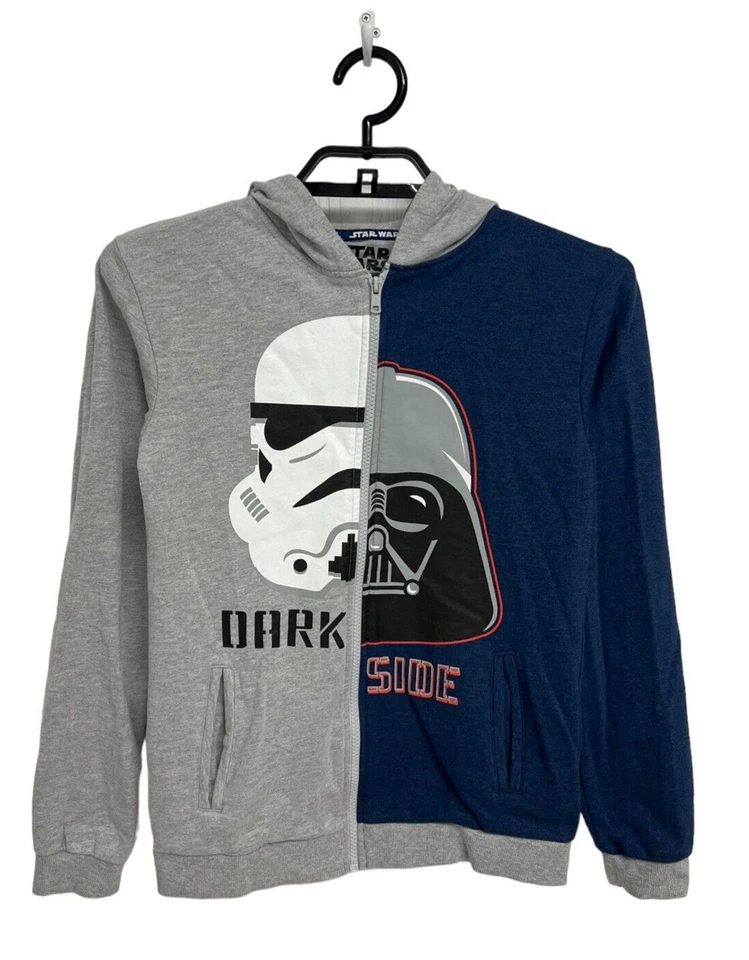 Sudadera Star Wars Niño "Dark Side" Storm Trooper Y Darth Vader Cremallera Talla 14 Foto 1 de 4