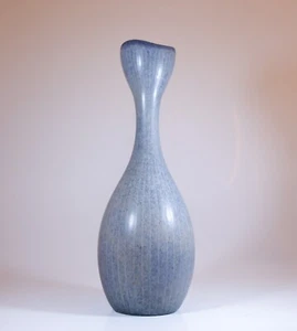 Precioso jarrón de cerámica azul paloma Gunnar Nylund - Rörstrand - mediados del siglo XX - Imagen 1 de 7