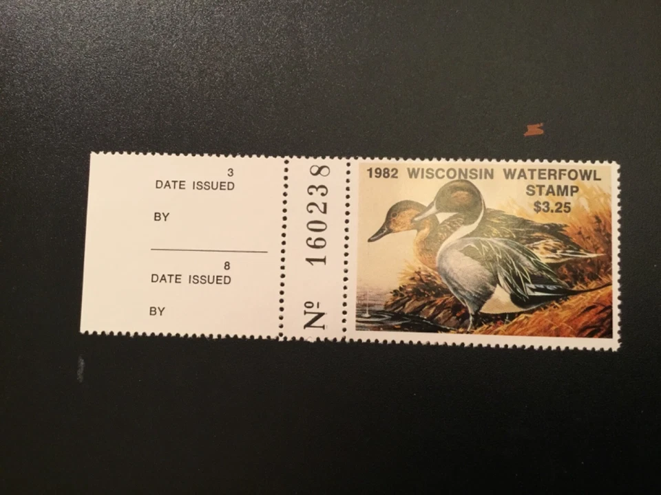 ICOLLECTZONE US 1982 Wisconsin #5 with numbered tab  XF NH  - Image 1 of 1