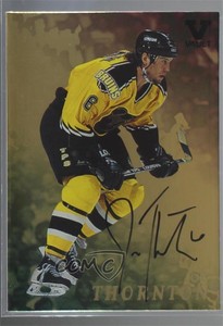 1998-99 ITG Be A Player Gold Auto ITG Vault Black Joe Thornton #9 Auto