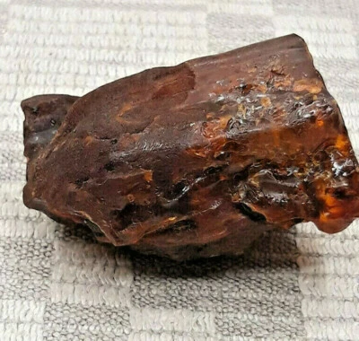 PIERRE AMBRE JAUNE BALTIQUE NATURELLE ANCIENNE BRUTE ANCIENNE 26gr. - Photo 1/4