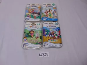 4 VTECH V-SMILE NEW GAME VMOTION-TINKERBELL-MICKEY MOUSE CLUBHOUSE-DORA-CHINESE - Picture 1 of 2