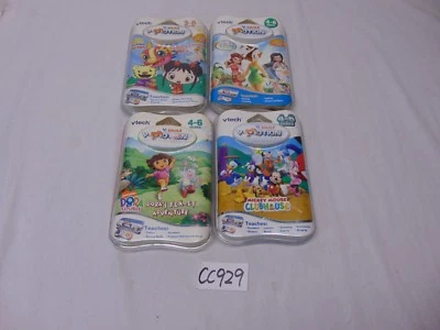 4 VTECH V-SMILE NEW GAME VMOTION-TINKERBELL-MICKEY MOUSE CLUBHOUSE-DORA-CHINESE  - Image 1 of 2