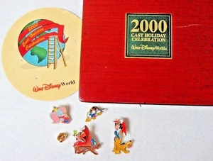 LOT 5* 2000 DISNEY cast holiday celebration PINS new in box set - Picture 1 of 8