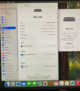 2018 Apple Mac Mini 6 Core i7-8700B/64GB RAM/2TB SSD SEQUOIA C07D42LPPJJ9 - Picture 1 of 4