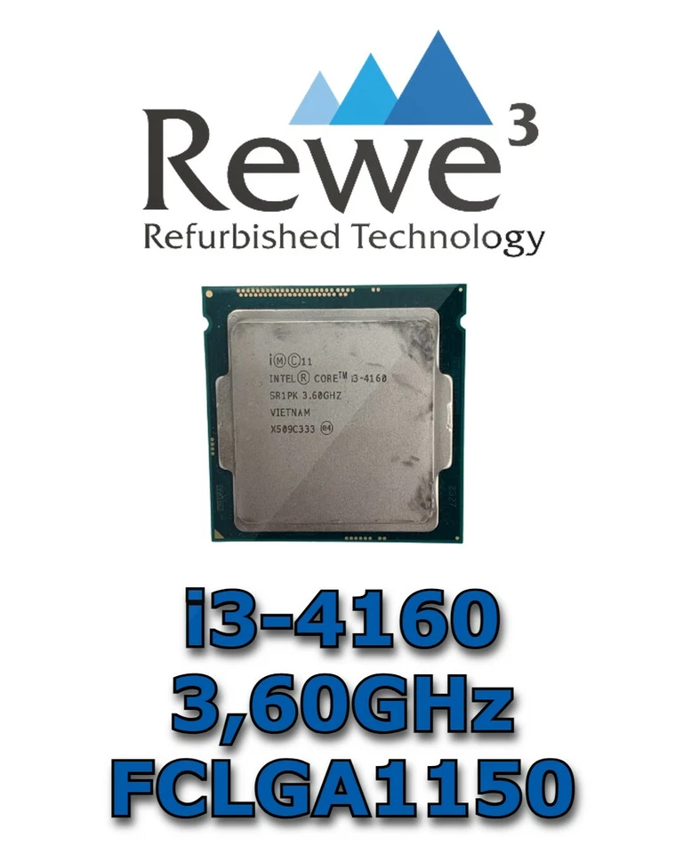Intel Core i3-4160 3.60GHz FCLGA1150 2 Core 4 Thread - Immagine 1 di 1