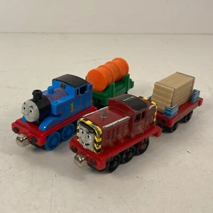 Thomas & Friends Lot of Thomas, Salty, And 2 Cargo Cars With Cargo - Picture 1 of 22