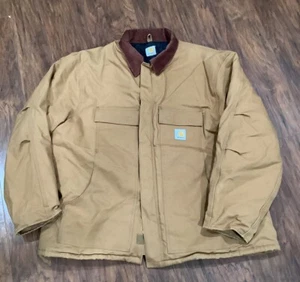 Carhartt Men's Coat Jacket Duck C003-BRN Heavy Arctic Work Hunt - Picture 1 of 4