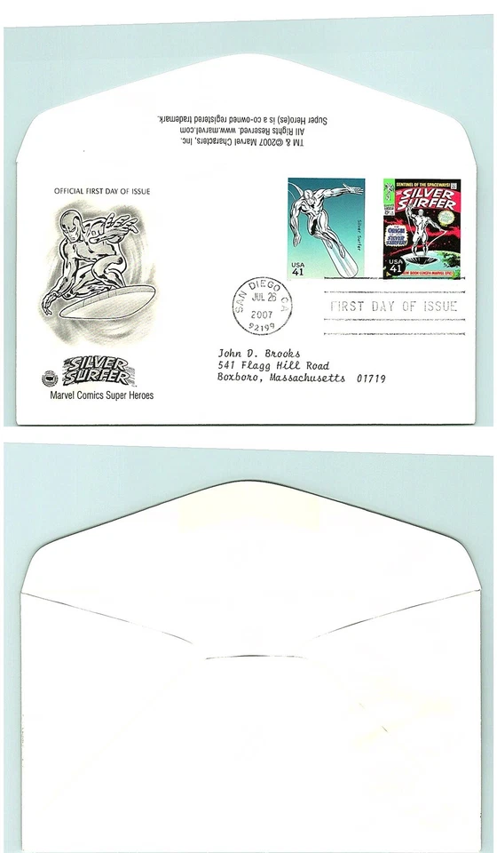 S01-5615, MARVEL COMICS SUPER HEROES, SILVER SURFER, PCS/ARTCRAFT FDC - Image 1 of 1
