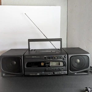Panasonic RX-E250 Portable Stereo Component CD Cassette Boombox. Tested.  - Picture 1 of 24