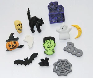 Haunted House Buttons / Ghosts - Haunted House - Cat / Buttons Galore # 4518 - Picture 1 of 1