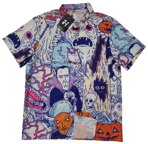 Camisas de playa HAWALILI con botones raras para hombre multicolores talla M mangas cortas - Imagen 1 de 6
