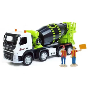 1:50 Cement Mixer Truck Toy Construction Vehicle Diecast Model Toys White-Green - Picture 1 of 13