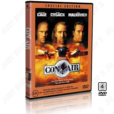 Con Air DVD : Nicolas Cage / John Cusack / John Malkovich : Movie : Brand New😎 - image 1 of 3
