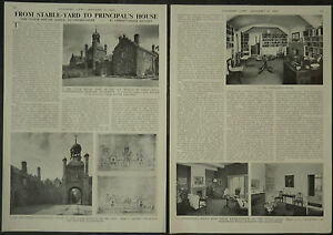 Zegar House Keele Principals House University 1960 2 strony artykuł fotograficzny
