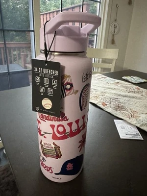 Botella de agua de acero inoxidable St. Louis Cardinals 34 oz color lila nueva con etiquetas Foto 1 de 4