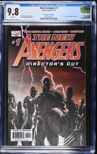 NEW AVENGERS 1 CGC 9.8 WPGS DIRECTOR'S CUT EDITON MARVEL 2005! 23 BONUS PAGES! 7 - Picture 1 of 2