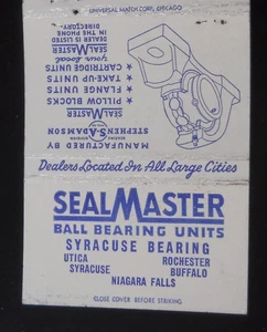 Cuscinetti a sfera Seal Master anni '50 Utica Rochester Niagara Falls Syracuse NY - Foto 1 di 2
