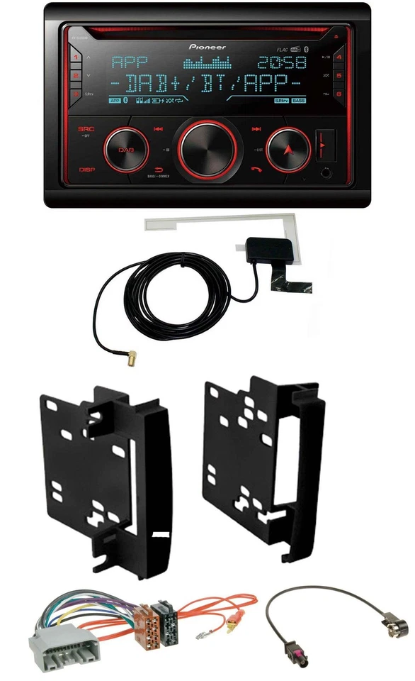 Pioneer 2DIN MP3 DAB USB CD Bluetooth Autoradio für Chrysler 300C Sebring Dodge - Bild 1 von 4