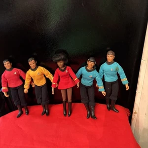 Vtg Star Trek Action Figures 1993 Playmates Kirk, Bones, Spock, Scotty, Chekhov - Picture 1 of 3