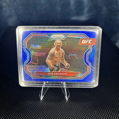2021 Panini Prizm UFC - Cub Swanson #136 Blue Prizm /199 - Image 1 of 2