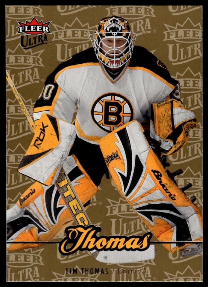 2007-08 Ultra #186 Tim Thomas Gold Medallion - Image 1 of 2