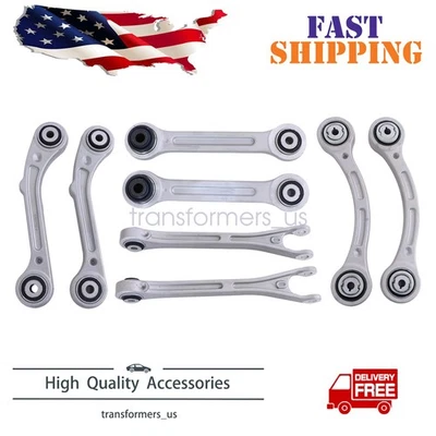 Juego de 8 brazos de control de suspensión trasera para Maserati Ghibli 3,0 L 2014-2019 2020 Foto 1 de 4